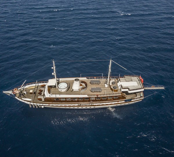 Aerial Of The Yacht