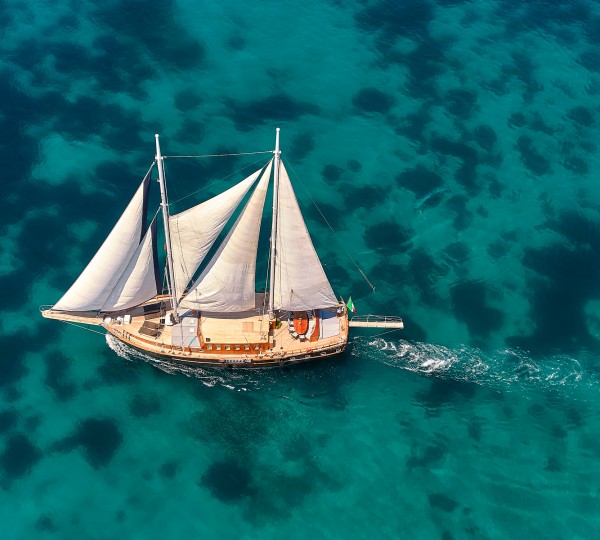 Aerial View Sailing