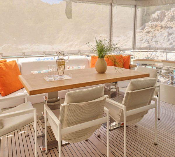 Aft Deck Dining Area