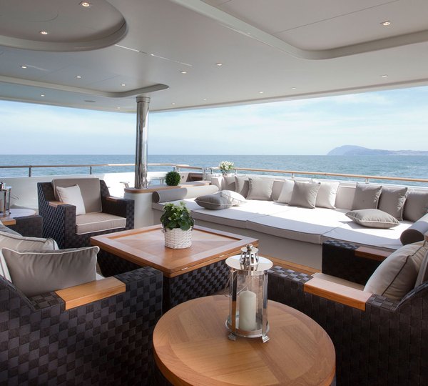 Aft Deck Louning And Relaxation Area With Sofas