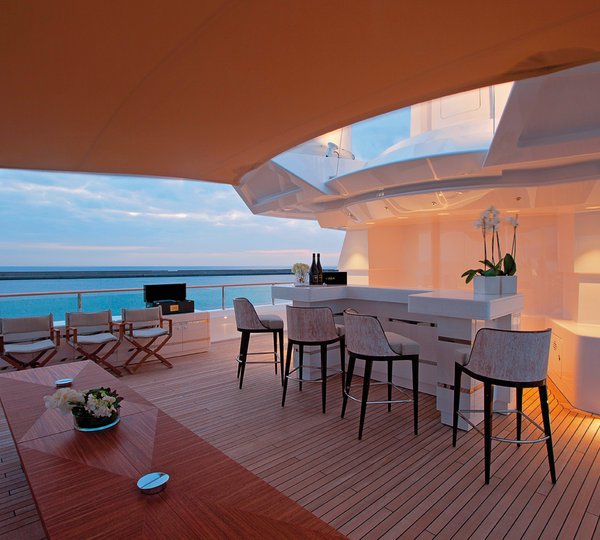 Al Fresco Bar At Sun Set