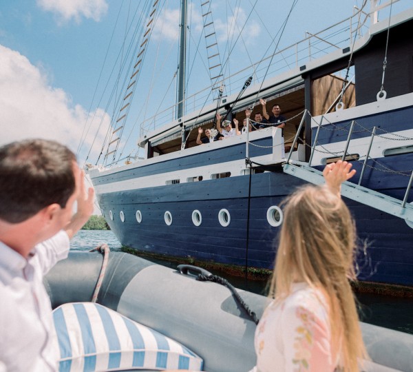 Arriving At The Yacht