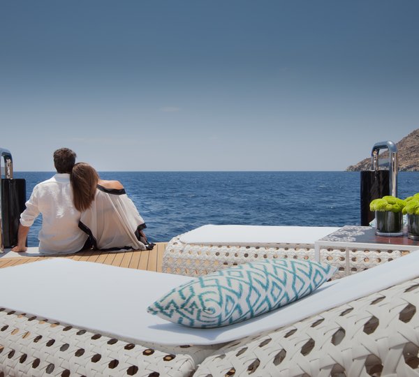 Coule Relaxing On The Beach Club