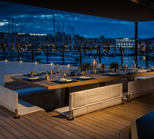 Dining By Night Al Fresco Overlooking Nice In France - Mediterranean