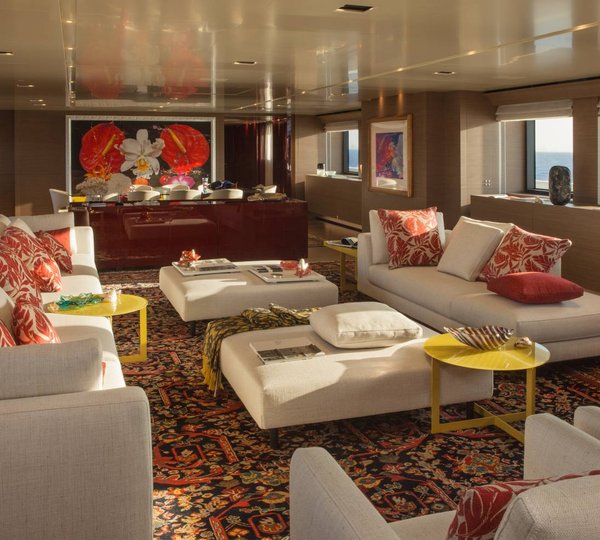 Inviting Saloon And Dining Area Aft