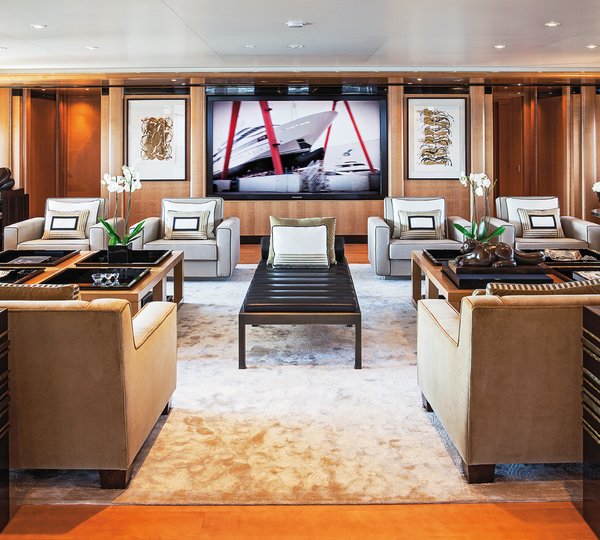 Main Saloon With Huge TV