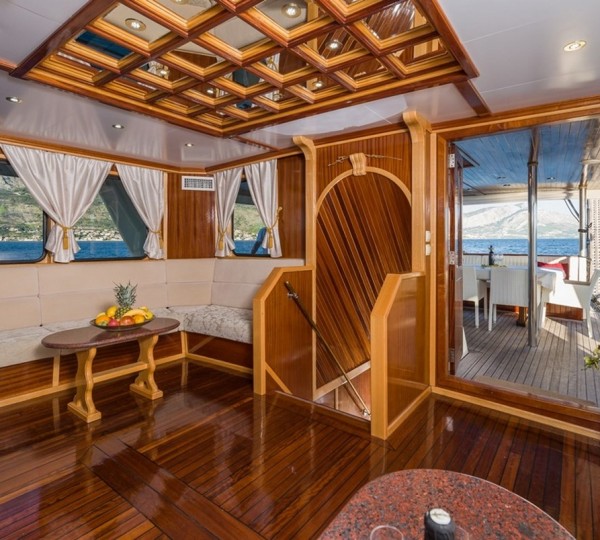 Salon onto aft deck