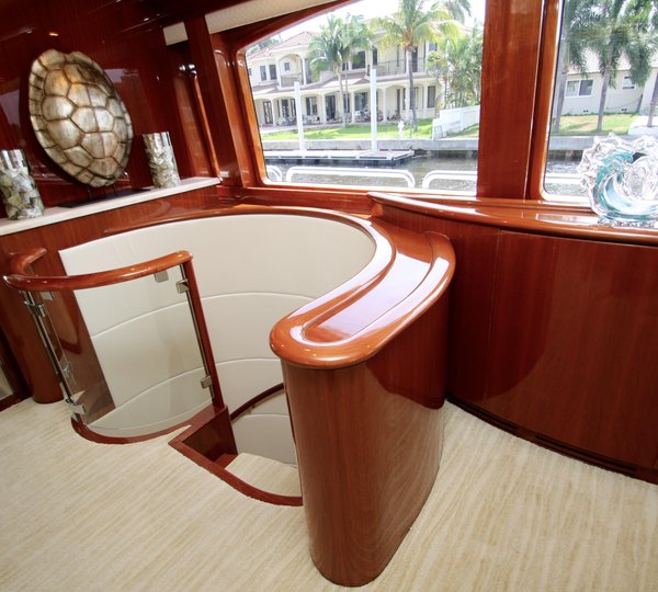 Stairwell Leading Down To Cabins