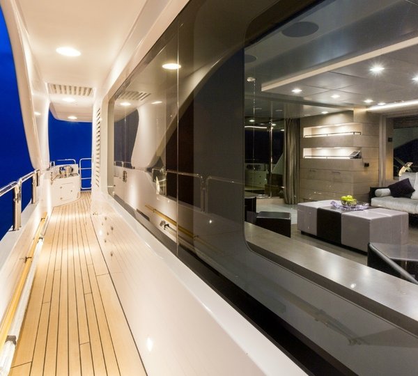The 37m Yacht EDESIA - Side deck