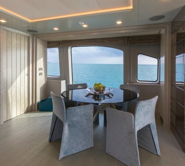 The 37m Yacht EDESIA - Skylounge table