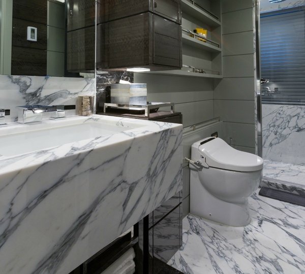 The 37m Yacht EDESIA - Marble ensuite