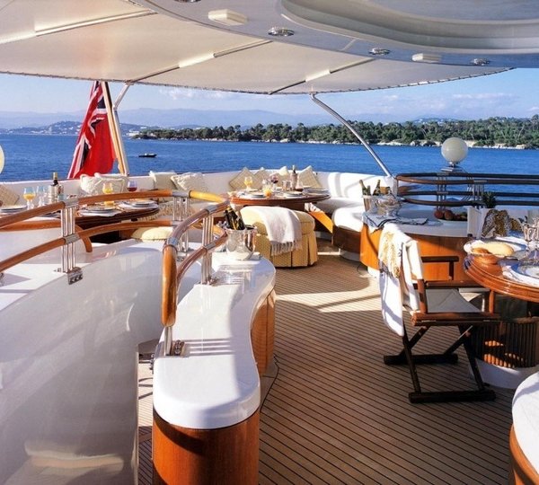 Top Aft Deck On Yacht AQUALIBRIUM