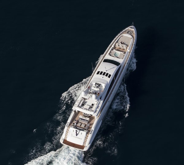 From Above Aspect Aboard Yacht APRICITY