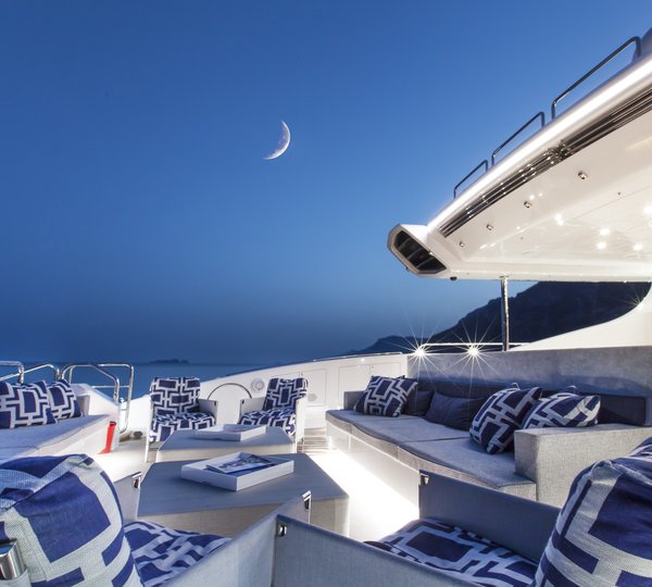 Sun Deck Evening Aboard Yacht APRICITY