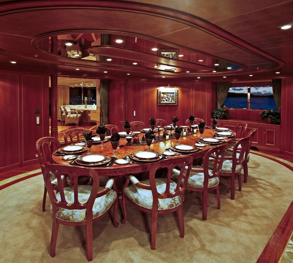 Eating/dining Area Aboard Yacht TE MANU