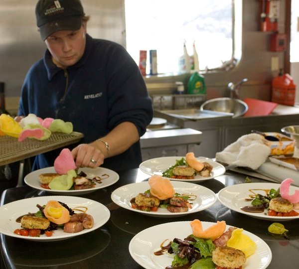 Ship's Galley On Board Yacht STARGAZER