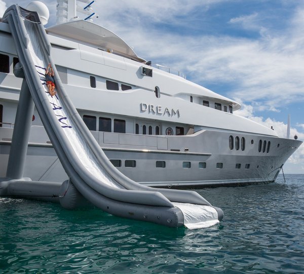 Yacht DREAM by Abeking & Rasmussen - The Epic Water Slide!