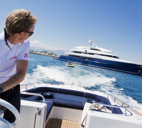 Ship's Tenders With Toys Aboard Yacht SARAH