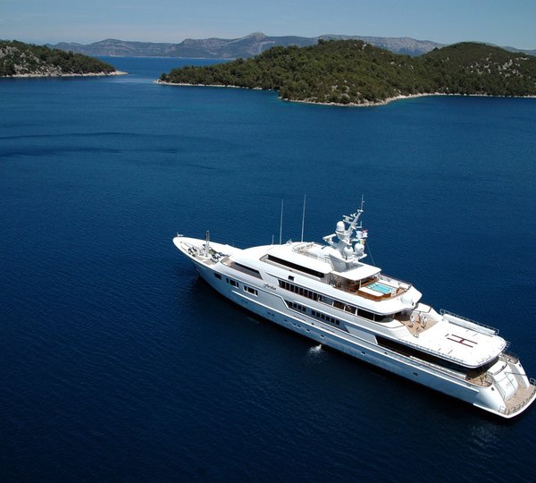 From Above Aspect On Board Yacht NOMAD