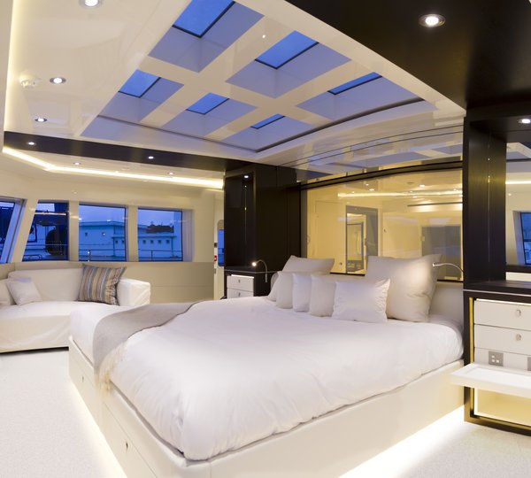 Main Master Cabin On Board Yacht ENIGMA XK