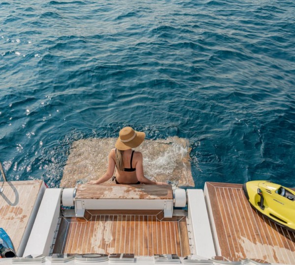 Aft Deck Relaxation Area With Water Toys