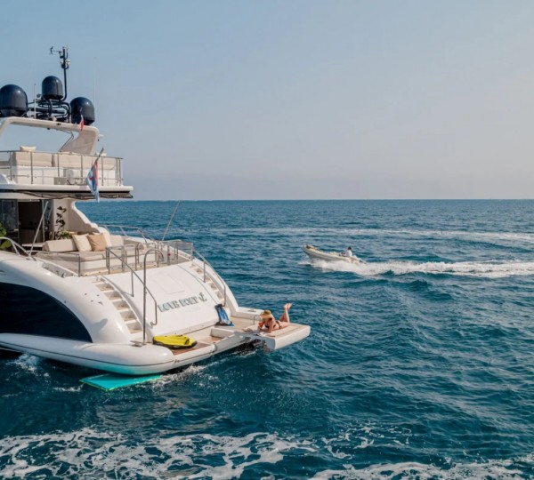 Aft Deck Relaxation Area With Water Toys