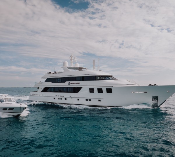 CROSSED SABRE Yacht With Tender