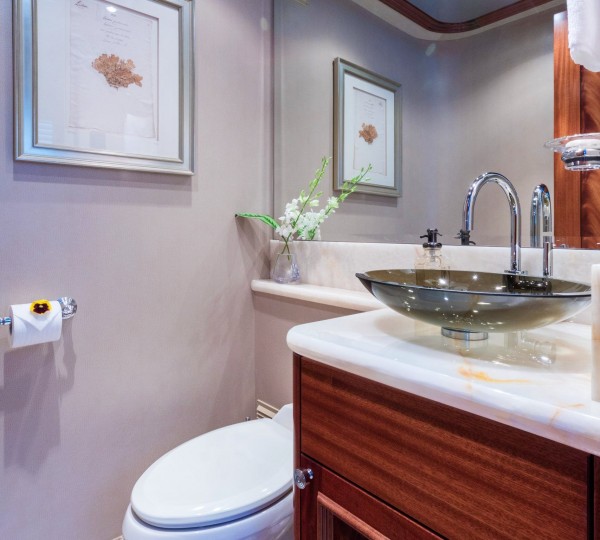 Ensuite Bathroom With Glass Sink