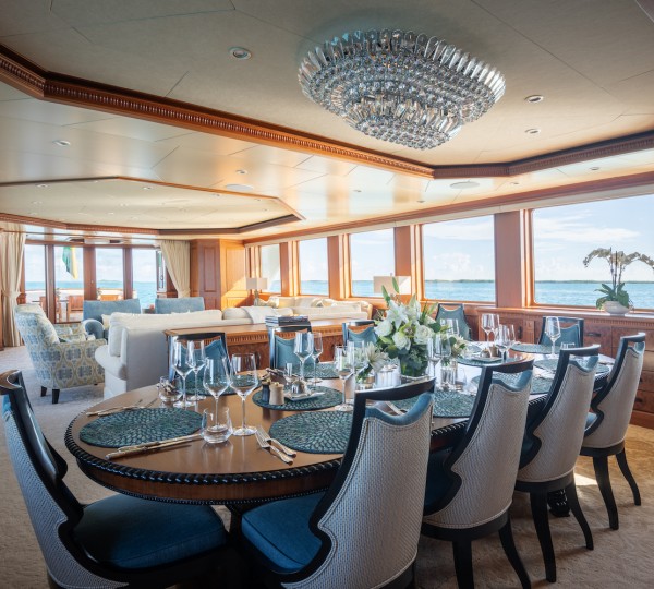 Formal Dining In The Main Salon