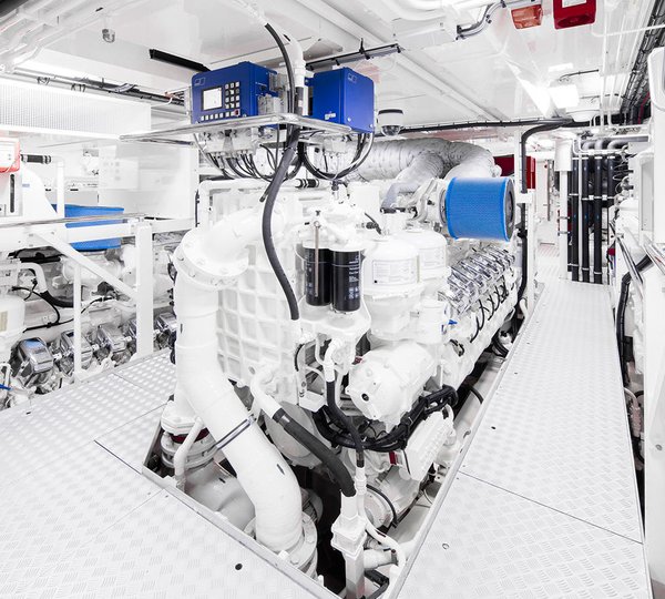 Galactica Super Nova Heesen Yachts Engine Room