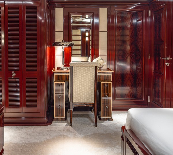 Rock It King VIP Guest Suite Starboard Aft - Desk Details Credit Yachting Image