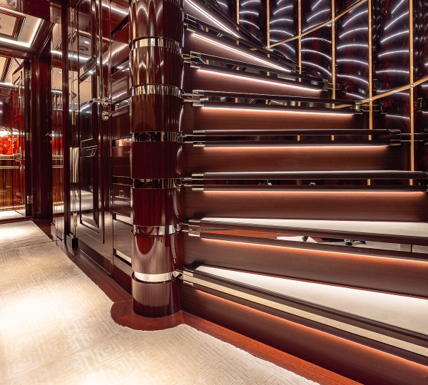 Rock It Stairwell To Lower Deck Credit Yachting Image