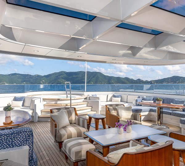 Rock It Sun Deck Seating And Jacuzzi Credit Yachting Image