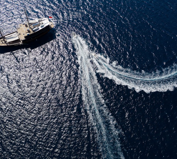 Aerial Of The Yacht