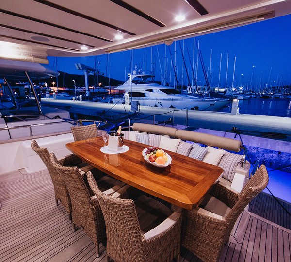 Aft Alfresco Dining At Night