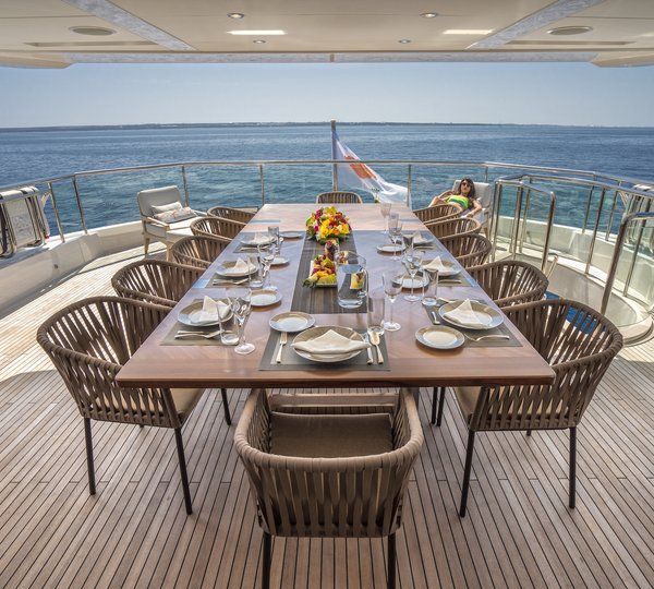 Al Fresco Dining On The Aft Deck