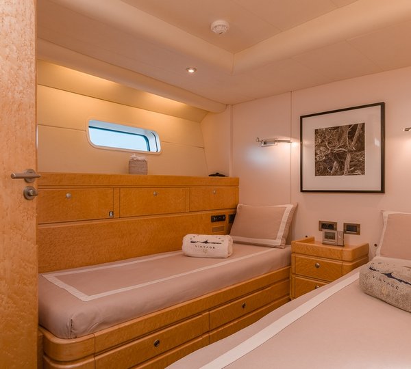 Charter Yacht Grand Bleu Vintage Guest Twin Cabin