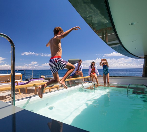Family Fun On A Yacht - Pool © YachtShot