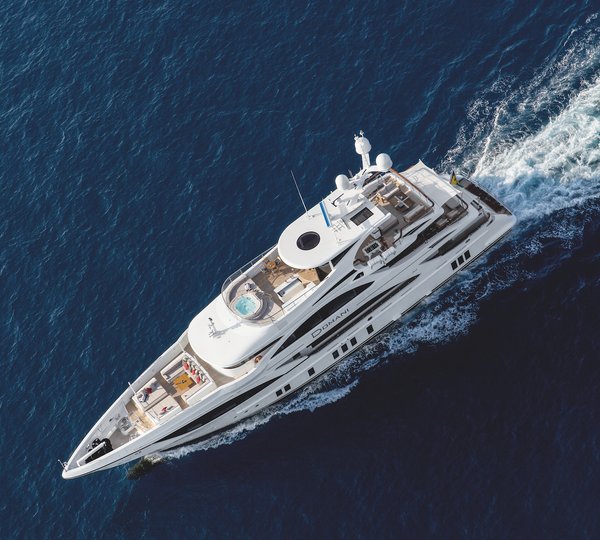 Full Aerial View Of 45m Benetti DOMANI