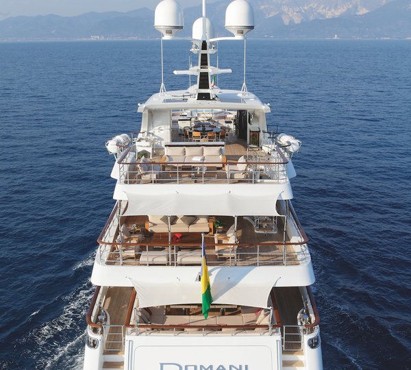 Running Aft View Of Transom And Aft Decks