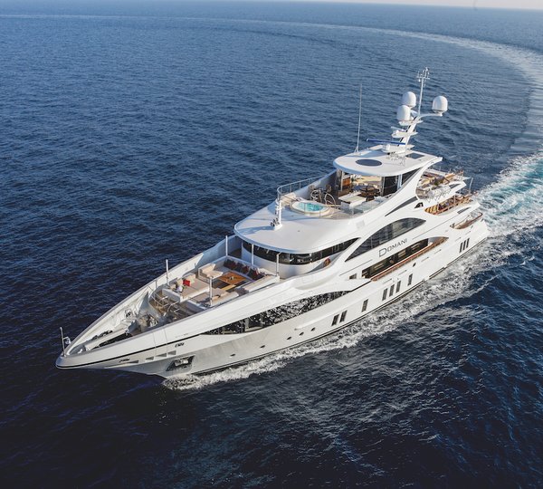Running Semiprofile View Of DOMANI Yaht By BENETTI 45m