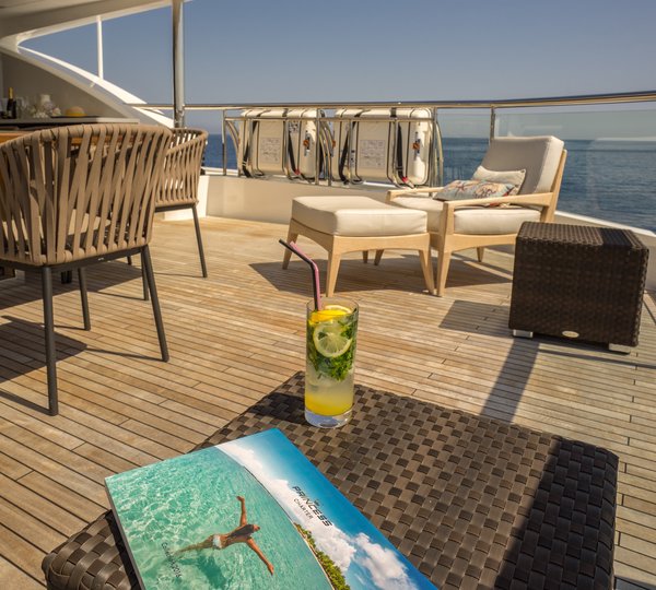 Seating And Tables On The Aft Deck