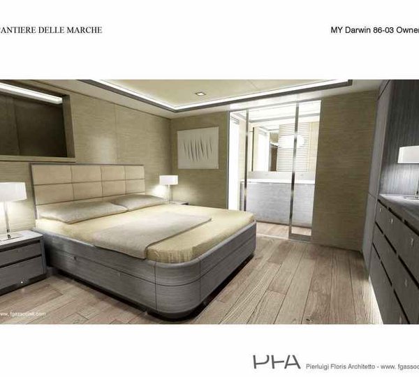 1-Superyacht Darwin Class 86 - Owners Cabin