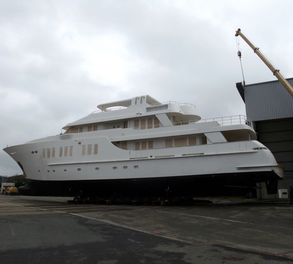 135ft JFA motor yacht in build