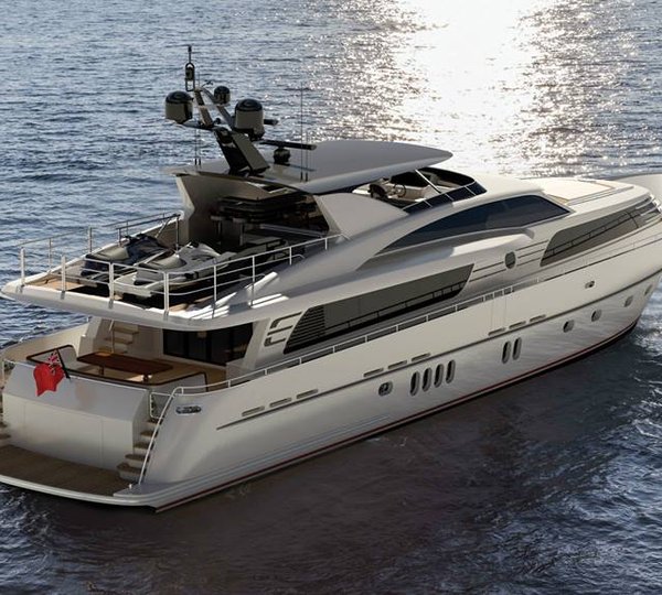 30m Continental III Yacht - aft view