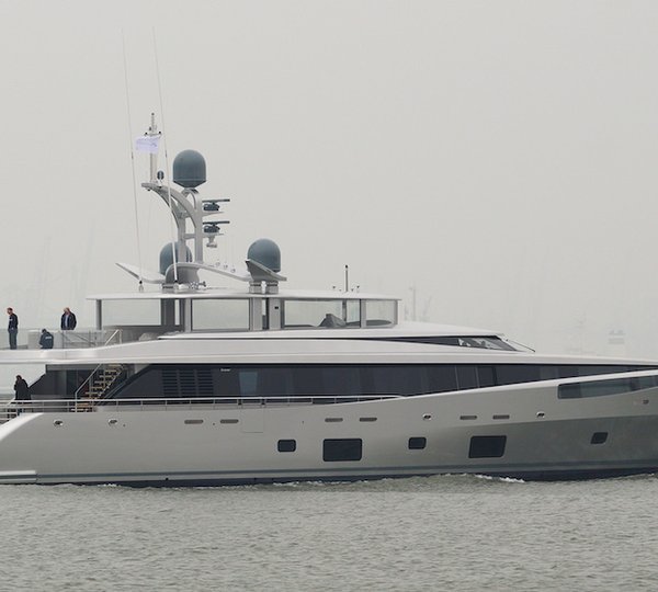 46m Feadship yacht COMO during sea trials - Photo by Kees Torn