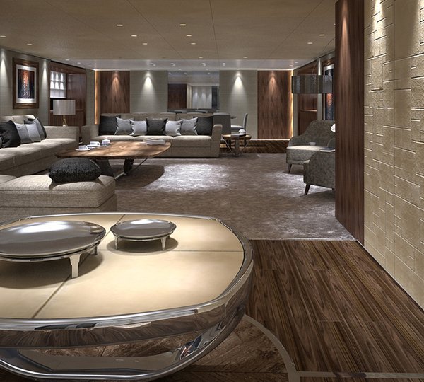 55m Baglietto motor yacht interior