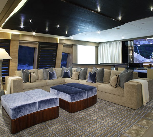 7 PJ 210 super yacht Lady M Upper Saloon - Designed by Nuvolari Lenard