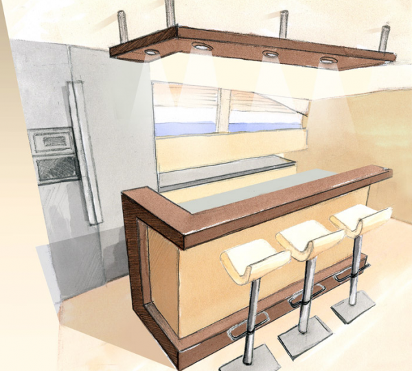 80 Sunreef Power - Bar area