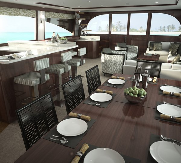 92C superyacht - Dining